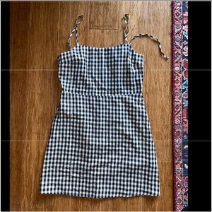 Sawyer Black and White Gingham Mini Dress